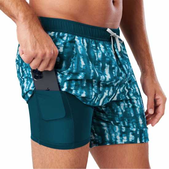 Мъжки дрехи за бягане Nathan Ess Short 7In Sn99 Blue Tie Dye Nathan Ess Short 7In Sn99 Blue Tie Dye Мъжки дрехи за бягане