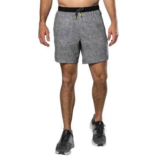 Мъжки дрехи за бягане Nathan Ess Short 7In Sn99 Signature Grey Nathan Ess Short 7In Sn99 Signature Grey Мъжки дрехи за бягане