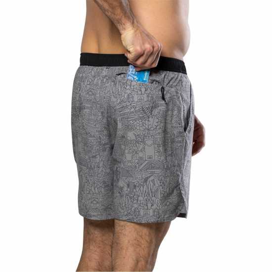 Мъжки дрехи за бягане Nathan Ess Short 7In Sn99 Signature Grey Nathan Ess Short 7In Sn99 Signature Grey Мъжки дрехи за бягане
