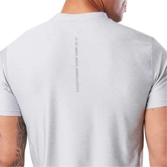 Nathan Qualifier Tee Sn99 Grey Mist Heat Мъжки дрехи за бягане