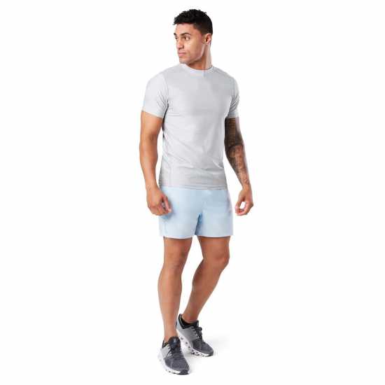 Nathan Qualifier Tee Sn99 Grey Mist Heat Мъжки дрехи за бягане