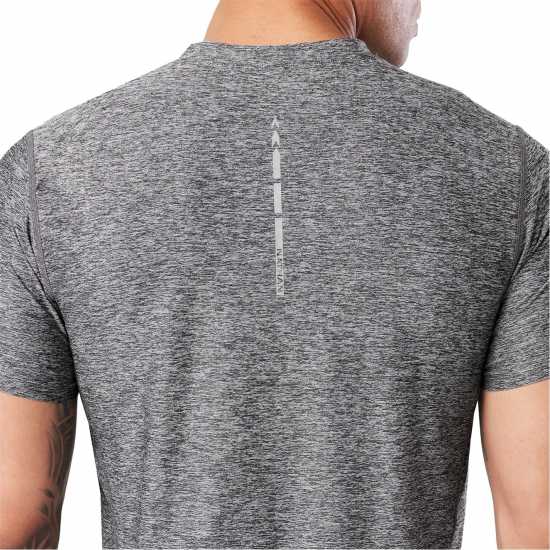 Nathan Qualifier Tee Sn99 Black Heather Мъжки дрехи за бягане