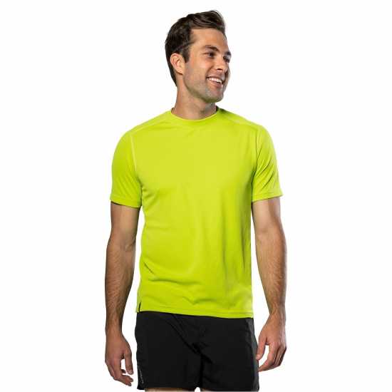 Nathan Rise Tee 2.0 Sn99 Bright Lime Мъжки дрехи за бягане
