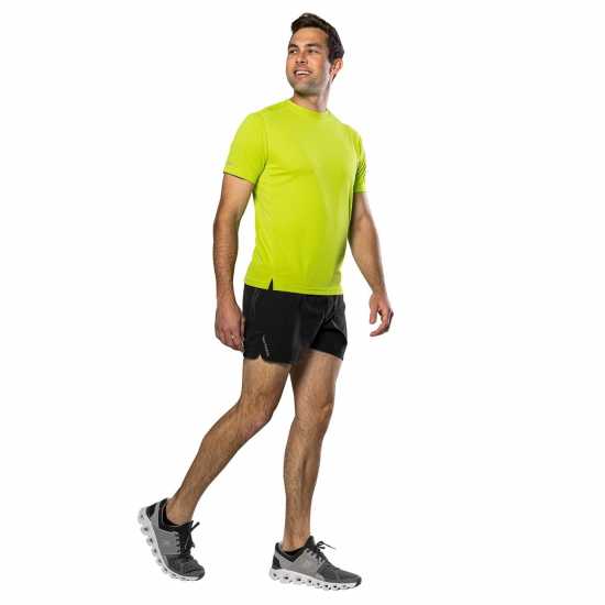 Nathan Rise Tee 2.0 Sn99 Bright Lime Мъжки дрехи за бягане