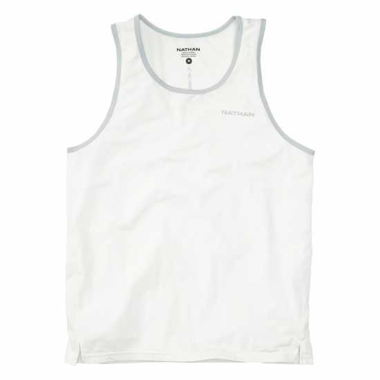 Nathan Sprinter Tank Sn99 White Мъжки дрехи за бягане