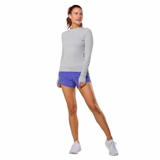 Дамски дрехи за бягане Nathan Rise L Sleeve Ld99 Grey Mist Nathan Rise L Sleeve Ld99 Grey Mist Дамски дрехи за бягане