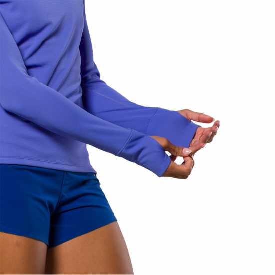 Nathan Rise L Sleeve Ld99 Baja Purple Дамски дрехи за бягане