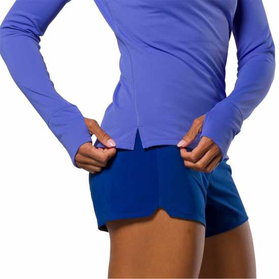 Nathan Rise L Sleeve Ld99 Baja Purple Дамски дрехи за бягане