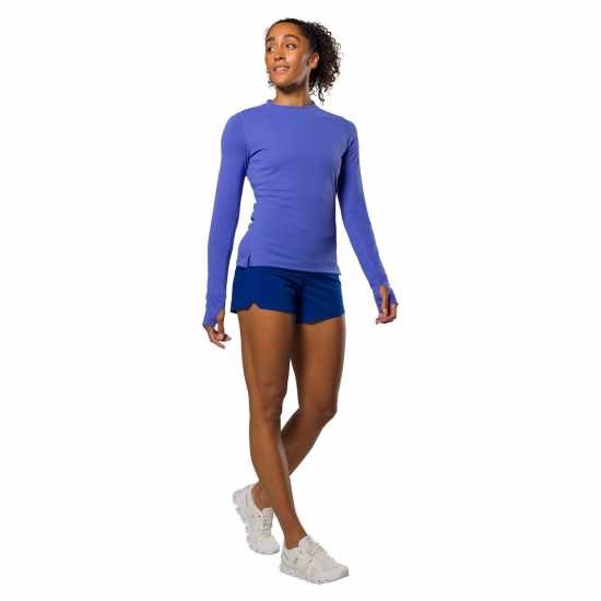 Nathan Rise L Sleeve Ld99 Baja Purple Дамски дрехи за бягане