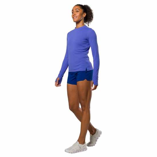 Nathan Rise L Sleeve Ld99 Baja Purple Дамски дрехи за бягане