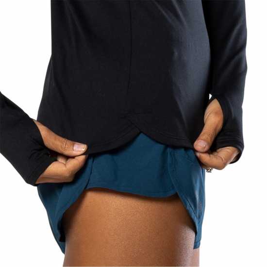 Nathan Tempo Quarter Zip Ld99 Black Дамски дрехи за бягане