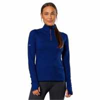 Nathan Tempo Quarter Zip Ld99 Sodalite Blue Дамски дрехи за бягане
