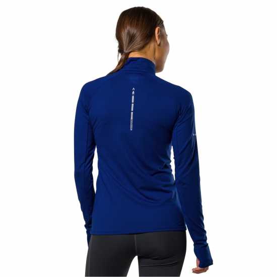 Nathan Tempo Quarter Zip Ld99 Sodalite Blue Дамски дрехи за бягане