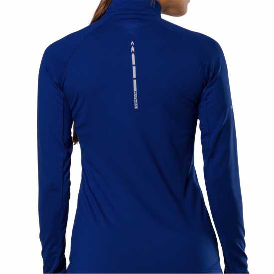 Nathan Tempo Quarter Zip Ld99 Sodalite Blue Дамски дрехи за бягане