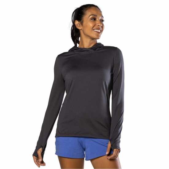 Nathan 365 Hoodie Ld99 Dark Charcoal Дамски суичъри и блузи с качулки