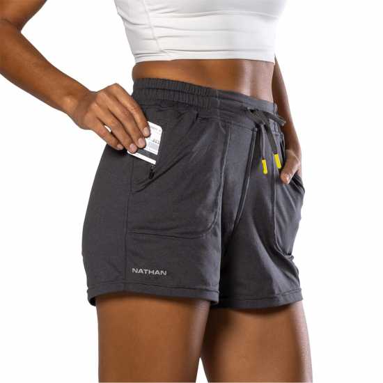 Nathan 365 Short Ld99 Dark Charcoal Дамски клинове за фитнес