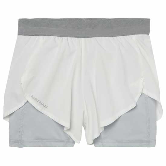 Nathan F Rn Shrt 3.0 Ld99 White Дамски клинове за фитнес