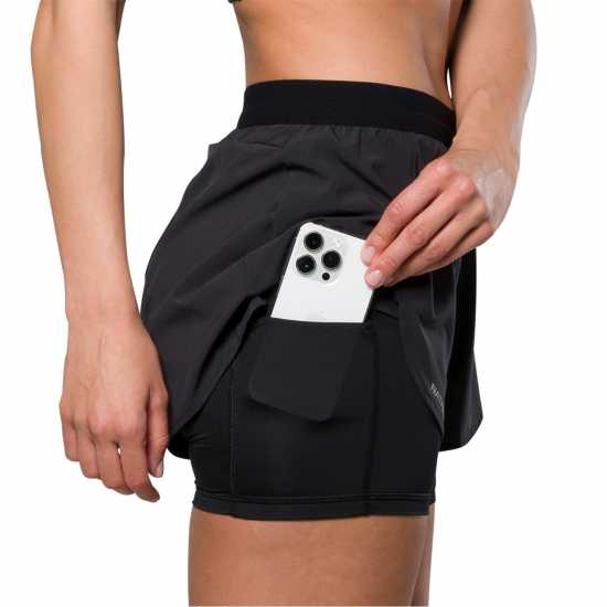 Nathan F Rn Shrt 3.0 Ld99 Black Дамски клинове за фитнес