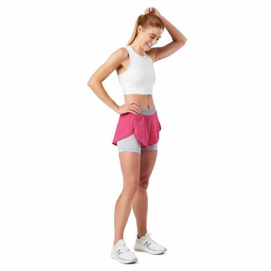 Дамски клинове за фитнес Nathan F Rn Shrt 3.0 Ld99 Hot Pink Nathan F Rn Shrt 3.0 Ld99 Hot Pink Дамски клинове за фитнес