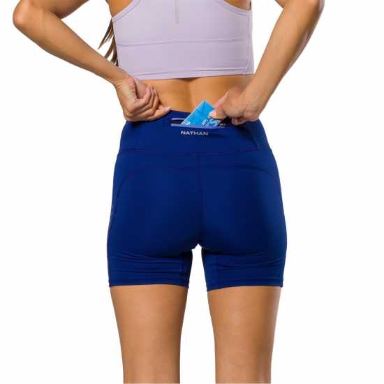 Nathan Bike Shrt 6In Ld99 Sodalite Blue Дамски клинове за фитнес