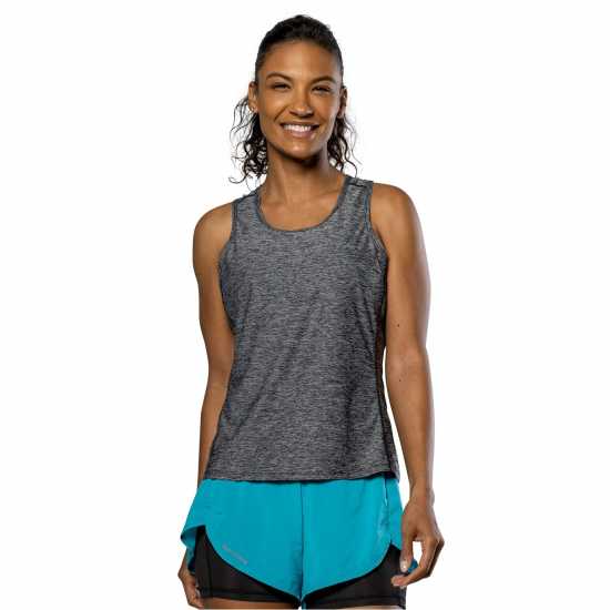 Nathan Qualifir Tank Ld99 Black Heather Дамски дрехи за бягане