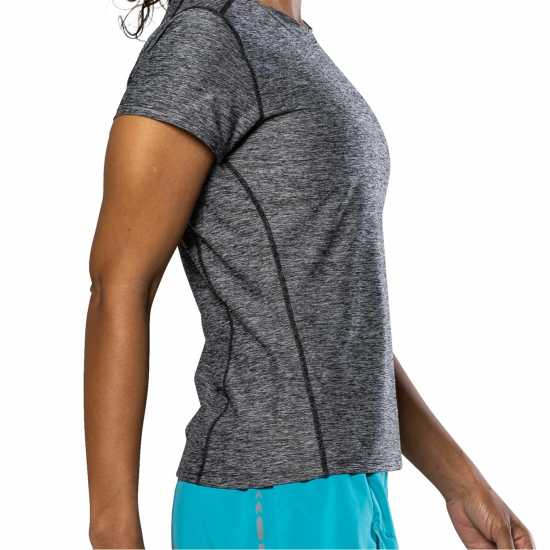 Nathan Qualifier Tee Ld99 Black Heather Дамски дрехи за бягане