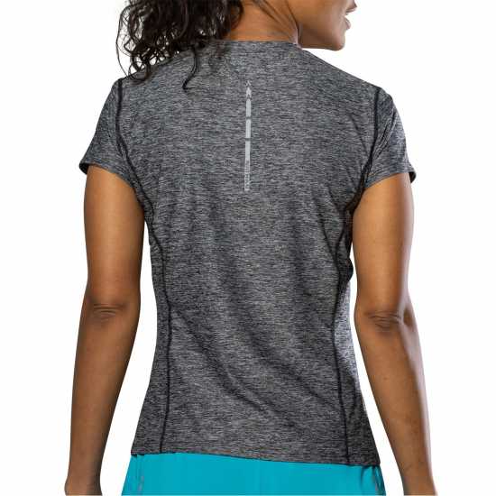 Nathan Qualifier Tee Ld99 Black Heather Дамски дрехи за бягане