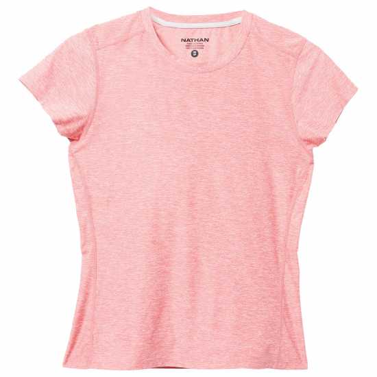 Дамски дрехи за бягане Nathan Qualifier Tee Ld99 Coral Heather Nathan Qualifier Tee Ld99 Coral Heather Дамски дрехи за бягане