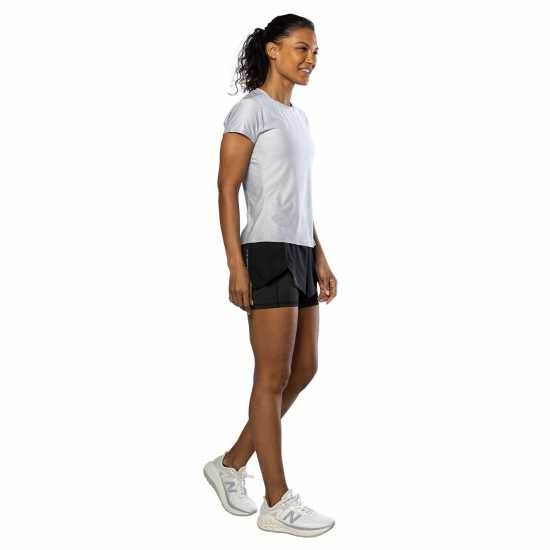 Nathan Qualifier Tee Ld99 Grey Mist Heat Дамски дрехи за бягане