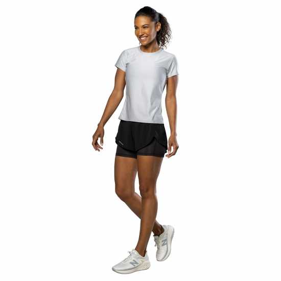 Nathan Qualifier Tee Ld99 Grey Mist Heat Дамски дрехи за бягане