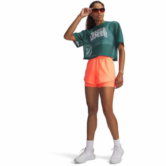 Under Armour Womens Fly By Performance Running Shorts Tangerine/Refl Under Armour Womens Fly By Performance Running Shorts Tangerine/Refl