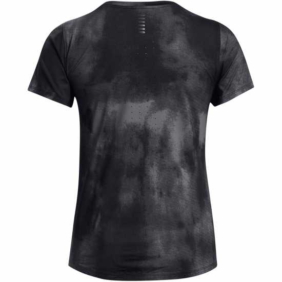 Under Armour Дамско Горнище За Бягане Armour Ua Launch Elite Printed Ss Running Top Womens Black Дамски дрехи за бягане