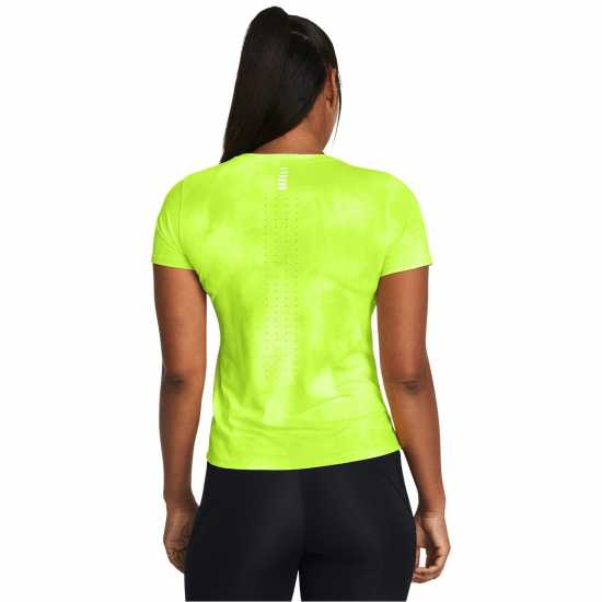 Дамски дрехи за бягане Under Armour Дамско Горнище За Бягане Armour Ua Launch Elite Printed Ss Running Top Womens Yellow Under Armour Дамско Горнище За Бягане Armour Ua Launch Elite Printed Ss Running Top Womens Yellow Дамски дрехи за бягане
