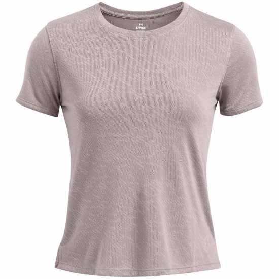 Under Armour Дамско Горнище За Бягане Armour Ua Launch Camo Shortsleeve Running Top Womens Grey Дамски тениски и фланелки