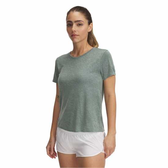 Under Armour Women's Launch Camo Short-Sleeve Top Зелено Under Armour Women's Launch Camo Short-Sleeve Top Зелено