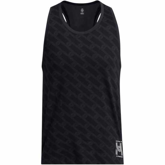 Under Armour Мъжки Потник За Бягане Armour Ua Run Anywhere Singlet Running Vest Mens Black Мъжки дрехи за бягане