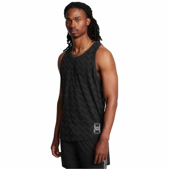 Under Armour Мъжки Потник За Бягане Armour Ua Run Anywhere Singlet Running Vest Mens Black Мъжки дрехи за бягане