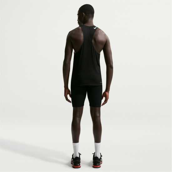 Nike Men's Short Sleeve Performance Running Top Black/White Nike Men's Short Sleeve Performance Running Top Black/White