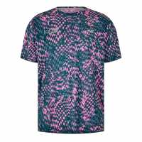 New Balance Nb Le Ath Printed T Sn62 Pink Heat New Balance Nb Le Ath Printed T Sn62 Pink Heat