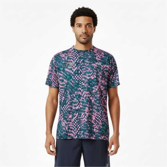 New Balance Nb Le Ath Printed T Sn62 Pink Heat New Balance Nb Le Ath Printed T Sn62 Pink Heat