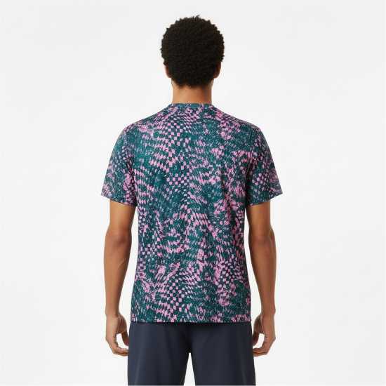 New Balance Nb Le Ath Printed T Sn62 Pink Heat New Balance Nb Le Ath Printed T Sn62 Pink Heat