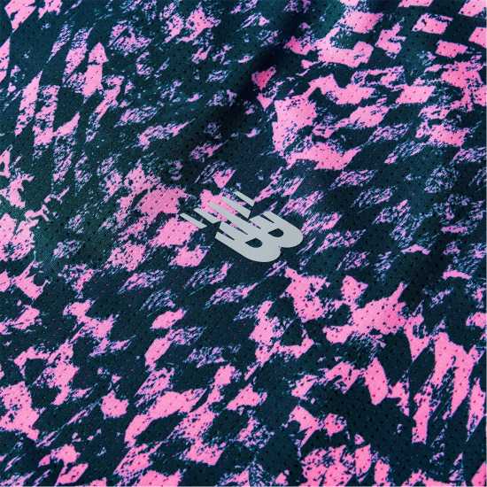 New Balance Nb Le Ath Printed T Sn62 Pink Heat New Balance Nb Le Ath Printed T Sn62 Pink Heat