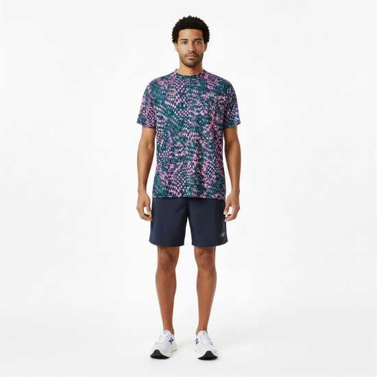 New Balance Nb Le Ath Printed T Sn62 Pink Heat New Balance Nb Le Ath Printed T Sn62 Pink Heat