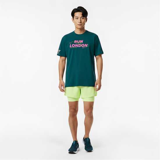 New Balance Men's Short Sleeve Performance Running Top Medusa Green 