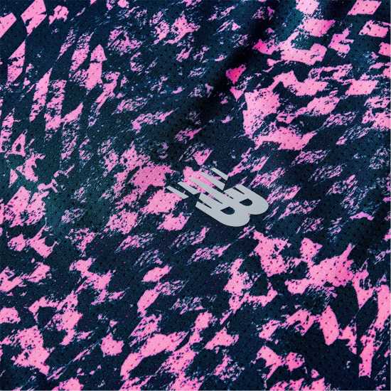 New Balance Nb Le Ath Printed T Ld62 Pink Heat 