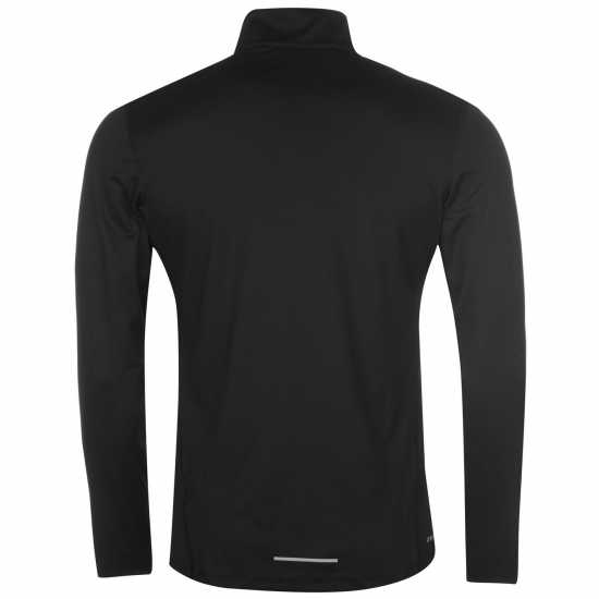 Nike Мъжко Горнище За Бягане Half Zip Core Long Sleeve Running Top Mens Черно Мъжки горнища с цип