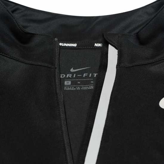 Nike Мъжко Горнище За Бягане Half Zip Core Long Sleeve Running Top Mens Black Мъжко облекло за едри хора