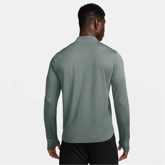 Nike Мъжко Горнище За Бягане Half Zip Core Long Sleeve Running Top Mens Clay Green Мъжки горнища с цип