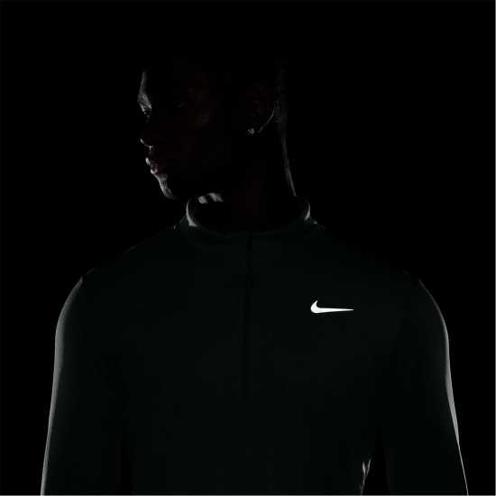 Nike Мъжко Горнище За Бягане Half Zip Core Long Sleeve Running Top Mens Clay Green Мъжки горнища с цип