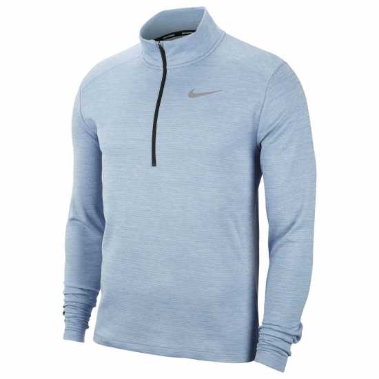 Nike Мъжко Горнище За Бягане Half Zip Core Long Sleeve Running Top Mens Гръмотевично синьо Мъжки горнища с цип